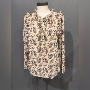 Mystree Cream Paisley Blouse